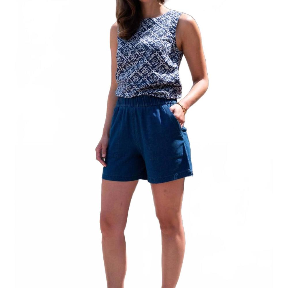 NEW BIBICO petra day shorts in textured denim